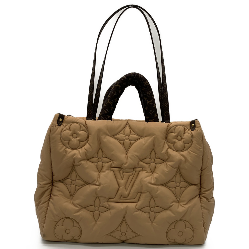 Louis Vuitton Pillow Onthego GM Tote Bag Nylon Monogram Brown